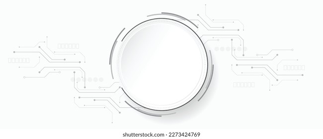 Gray white technology background, cutting-edge technology and science line design, can be used as a background image in various ways.