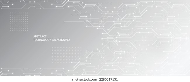 Gray white technology background, cutting-edge technology and science line design, can be used as a background image in various ways.