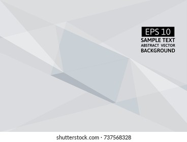 gray and white triangle abstract vector background