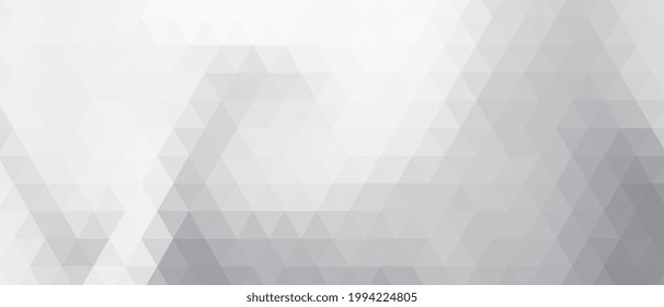 Gray And White Triangle Elegant Banner Design