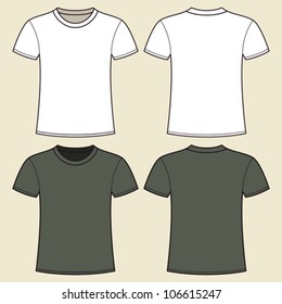 Gray and white t-shirt design template