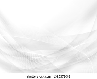 
Gray and white wave background, modern vector design ideas