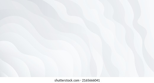 Onda gris y blanca fluyendo moderna con fondo abstracto vectorial liso y limpio Onda blanca diseño de fondo abstracto moderno.Fondo de onda gris y blanco abstracto, ilustración, vector