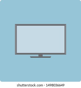 Gray widescreen LCD TV icon