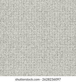 Gray wool fabric with thin stripes and specks. Tweed texture and pattern. Retro textile background. Abstract vector seamless.