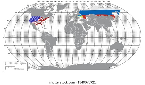 gray world map