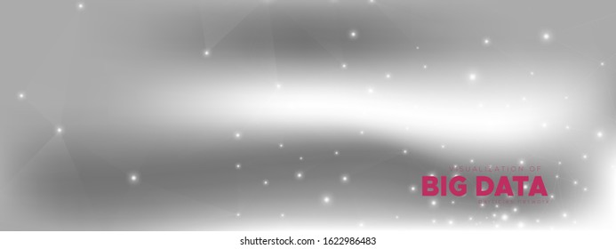 Gray Wormhole Banner. Technology Information. Big Data Stream. Gradient Particle Connection. Cosmic Wireframe Poster. Technology Background. Digital Communication. Gradient Wireless Texture.