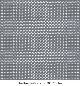 Gray woven fabric, with a horizontal waved striped pattern. Decorative monochrome textured background. Abstract vector.