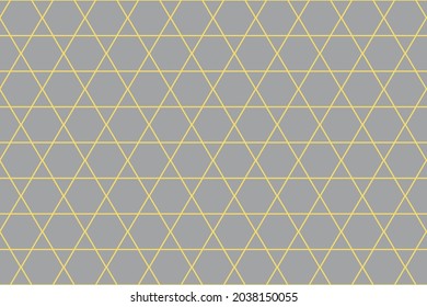 Gray and yellow geometric seamless vector pattern. Lemon yellow colour hexagon shape design on neutral grey background. Modern, contemporary abstract line art. Repeat backdrop wallpaper texture print. - Powered by Shutterstock - Get 15% off with code: PIKWIZARD15
