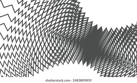 Graue Zick Zack nahtlose Muster Hintergrund Vektorgrafik Bild