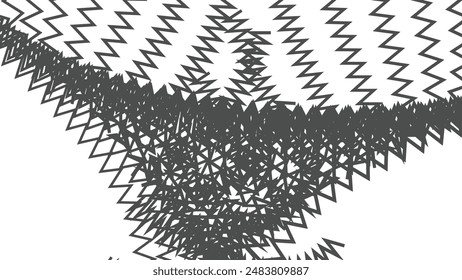 Gray zig zag seamless pattern background vector image