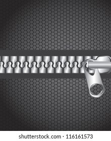 Gray zip closed safety sign vector illustration