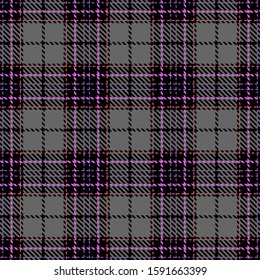 Gray,Black,Purple and Pink Tartan Plaid Scottish Seamless Pattern. Texture from tartan, plaid, tablecloths, shirts, clothes, dresses, bedding, blankets and other textile.