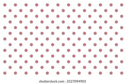 Grayish pink polka dot seamless pattern, transparent background
