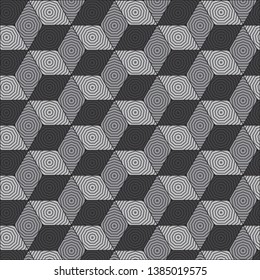 Grayl geometric pattern abstract vector background. Modern stylish texture.