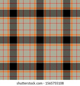 Gray,Orange,Black and Red Tartan Plaid Scottish Seamless Pattern. Texture from tartan, plaid, tablecloths, shirts, clothes, dresses, bedding, blankets and other textile.