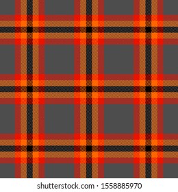 Gray,Red,Orange and Black Tartan Plaid Scottish Seamless Pattern. Texture from tartan, plaid, tablecloths, shirts, clothes, dresses, bedding, blankets and other textile.