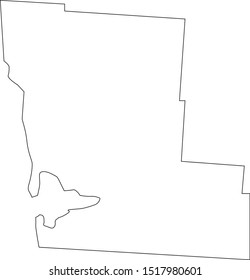 grays harbor county map in state of washington