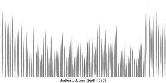 A Grayscale Abstract Background of Spiky Vertical Shapes and Organic Lines