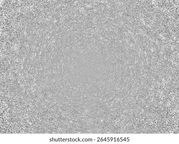 a grayscale abstract texture with a central radial blur effect, creating a grainy, speckled appearance. 