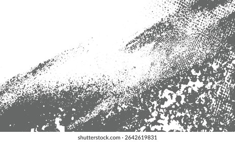 Textura abstrata em tons de cinza com uma mistura matizada de cinza escuro e branco criando um efeito de alto contraste O padrão se assemelha a tinta manchada ou angustiada