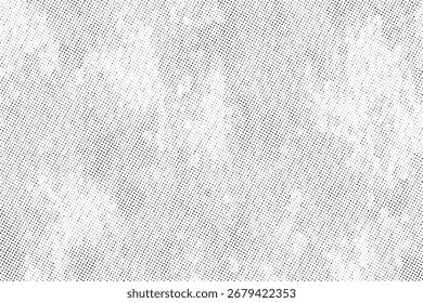 Fondo de semitono texturizado abstracto en escala de grises. Ideal para pósters mínimos, superposiciones digitales y texturas de Diseño gráfico modernas