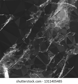 Grayscale abstract triangular background