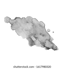 Grayscale abstract watercolor background for your design.