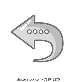grayscale arrow symbol icon mobile sign