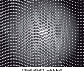 Grayscale background with bubbles. Abstract geometric pattern. Vector clip art.