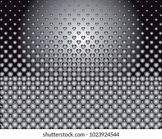 Grayscale background with bubbles. Abstract geometric pattern. Vector clip art.