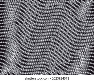 Grayscale background with bubbles. Abstract geometric pattern. Vector clip art.
