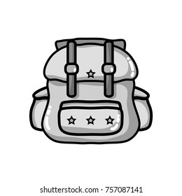 grayscale backpack travel style to expedition tourist