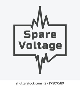Un gráfico de estilo de insignia en escala de grises con un motivo de pulso eléctrico detrás de la lectura de texto en negrita.