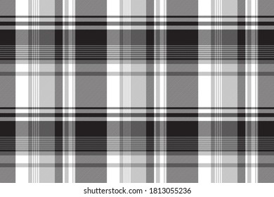 Grayscale Black White Check Plaid Seamless Stock Vector (Royalty Free ...