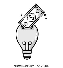 grayscale bulb save bill cash money inside