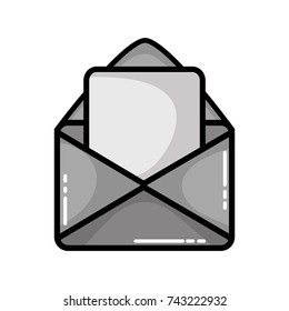 grayscale card message with letter document information