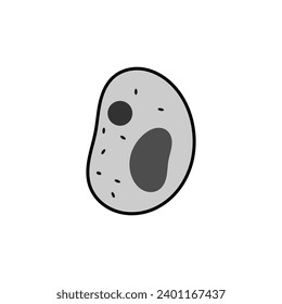 Grayscale cell icon on white background.