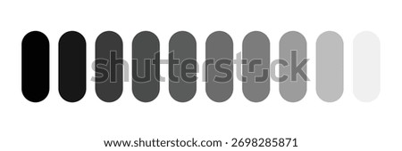 Grayscale colors on black and white. Monochrome palette .Vector illustration EPS 10 .