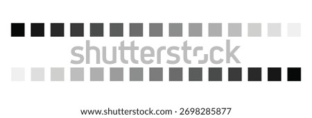 Grayscale colors on black and white. Monochrome palette .Vector illustration EPS 10 .