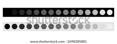 Grayscale colors on black and white. Monochrome palette .Vector illustration EPS 10 .