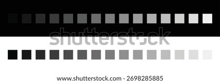 Grayscale colors on black and white. Monochrome palette .Vector illustration EPS 10 .