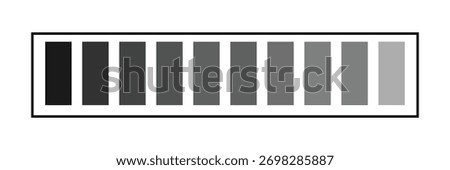 Grayscale colors on black and white. Monochrome palette .Vector illustration EPS 10 .