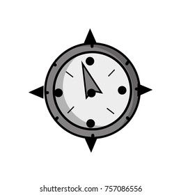 grayscale compass object to travel in map direction