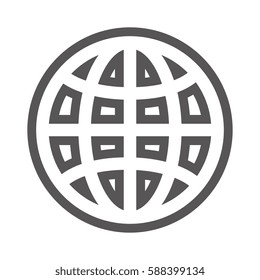 grayscale contour with emblem of world map