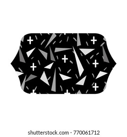 grayscale contour rectangle with geometric graphic style background
