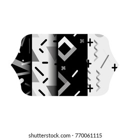 grayscale contour rectangle with graphic style abstract background