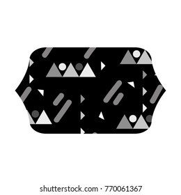 grayscale contour rectangle with graphic style design background