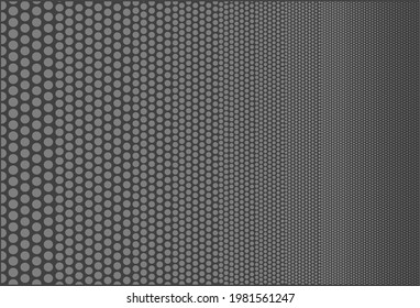 Grayscale Declining Circle Gradiant Pattern