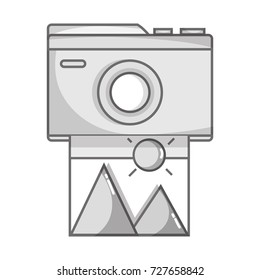 grayscale digital camera with picture art image
